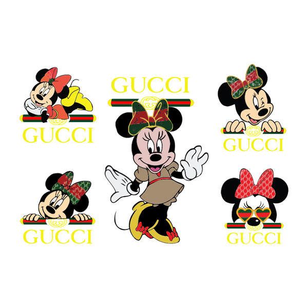 Minnie Gucci Logo Bundle Svg, Logo Svg, Minnie Svg, Gucci Sv - Inspire ...