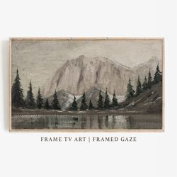 Frame TV Art Winter  Frame TV Art Trees   Vintage Landscape Painting  Digital Download  Art for Frame TV.jpg