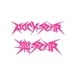 stray kids rockstar logo svg graphic design file