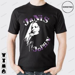 musician janis on the mic janis joplin doristino limited edition t-shirts
