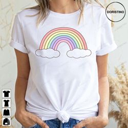 simple pastel rainbow doristino awesome shirts