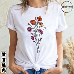 subtle lesbian pride flowers doristino awesome shirts