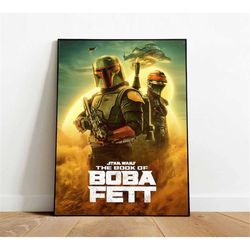 the book of boba fett poster, canvas wall