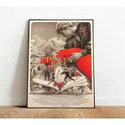 the princess bride poster, canvas wall art, rolled