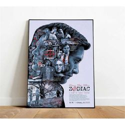 zodiac poster, canvas wall art, rolled canvas print,