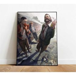disco elysium poster, canvas wall art, rolled canvas
