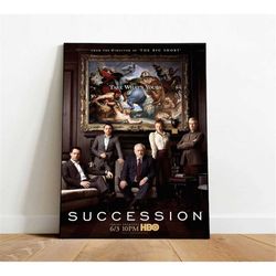 succession poster, canvas wall art, rolled canvas print,