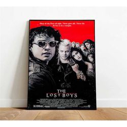 the lost boys poster, canvas wall art, rolled