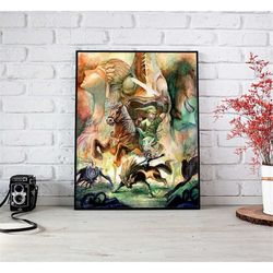 zelda retro poster - zelda twilight princess -