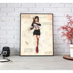 final fantasy poster - tifa poster - final