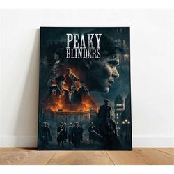 peaky blinders poster, canvas wall art, rolled canvas