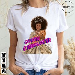 queen charlotte a bridgerton story pink doristino limited edition t-shirts