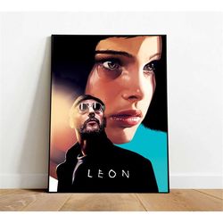 leon the professional poster, canvas wall art, rolled