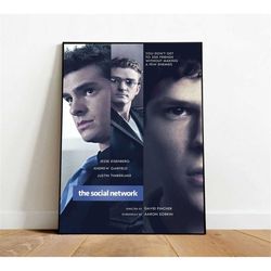 the social network poster, canvas wall art, rolled