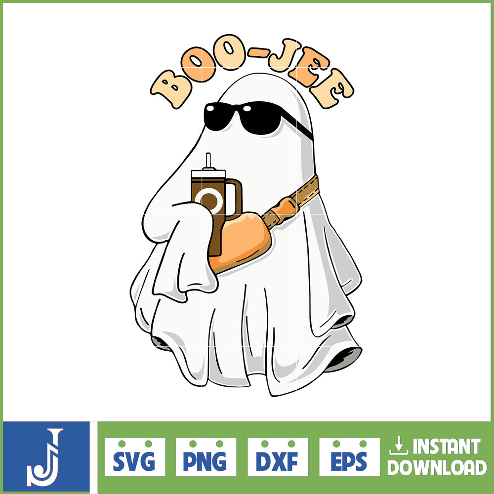 Boo-Jee Stanley Tumbler Inspired Ghost Svg, Fall Sublimation Design For T-Shirt Printing Sticker Spooky Halloween Svg (2).jpg