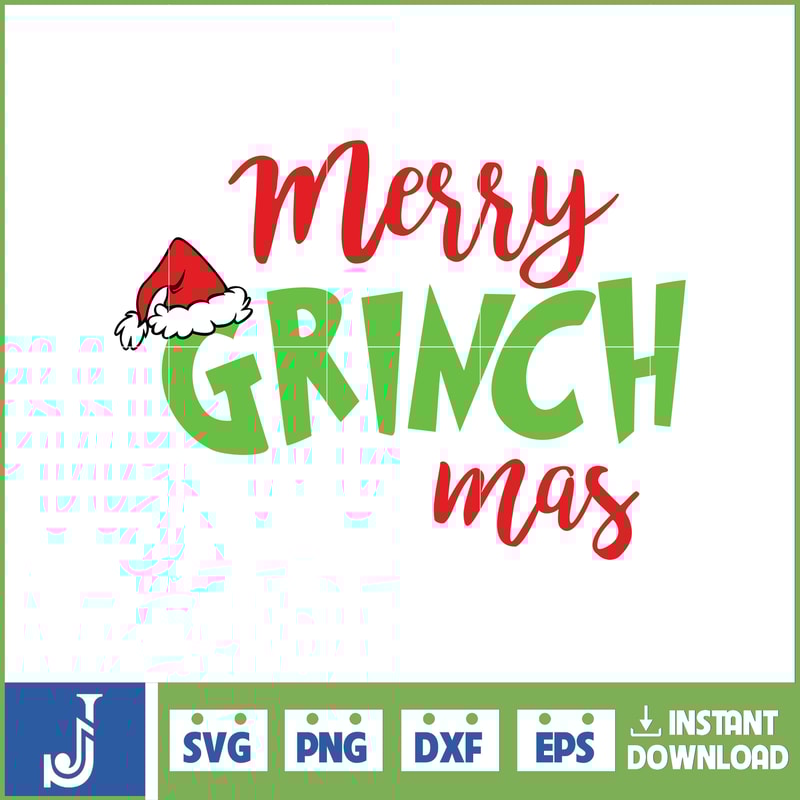 Grinch Svg, Grinch Christmas Svg, Grinch Clipart Files, Cricut and Silhouette Files Digital File (117).jpg