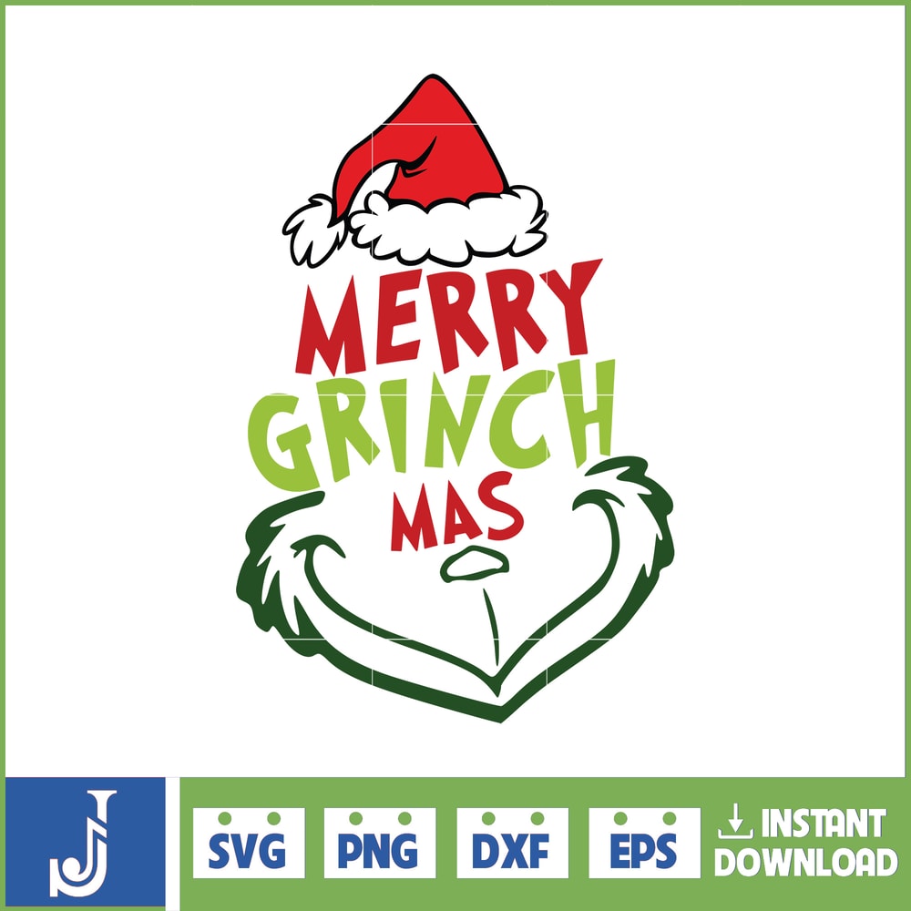 Grinch Svg, Grinch Christmas Svg, Grinch Clipart Files, Cricut and Silhouette Files Digital File (119).jpg