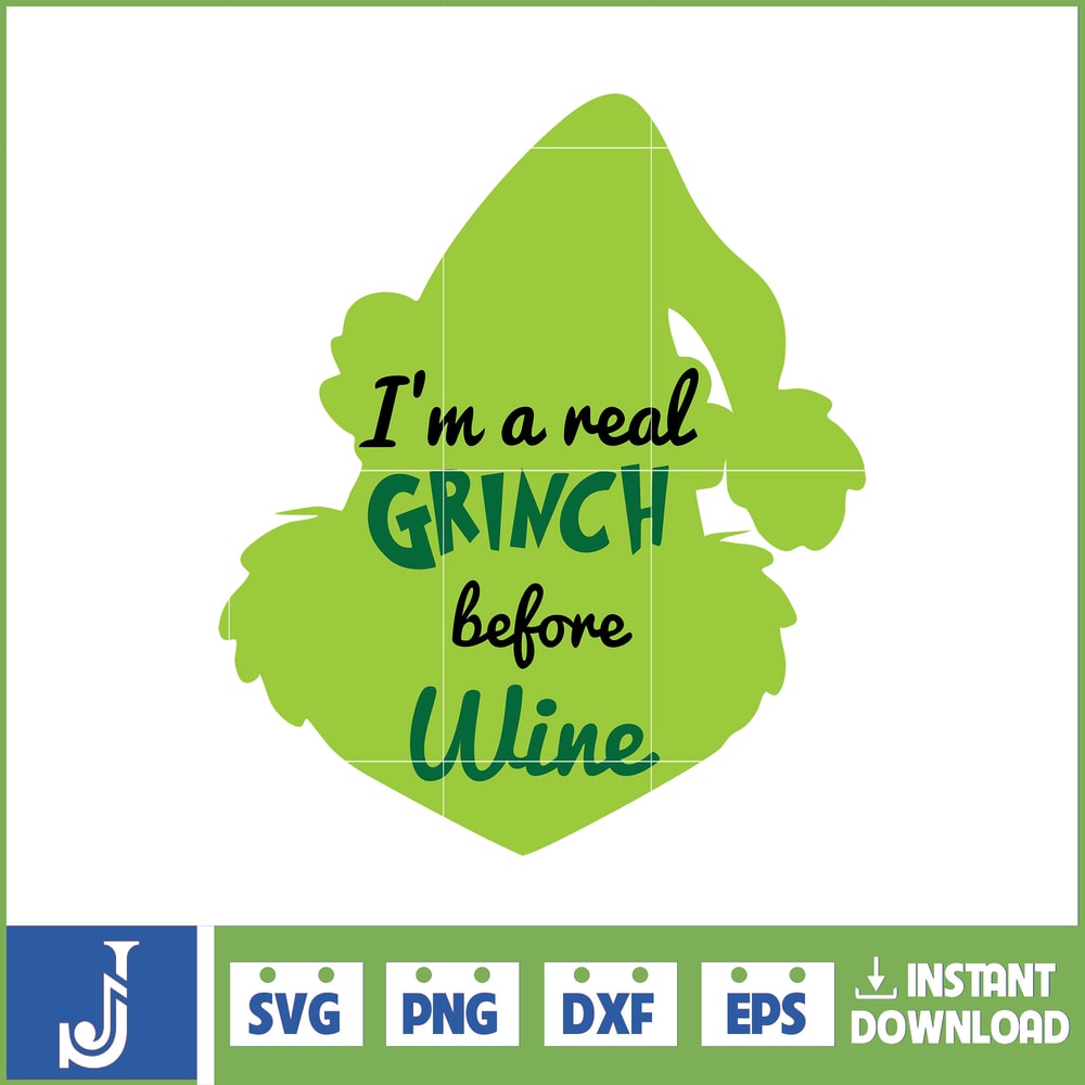 Grinch Svg, Grinch Christmas Svg, Grinch Clipart Files, Cricut and Silhouette Files Digital File (136).jpg