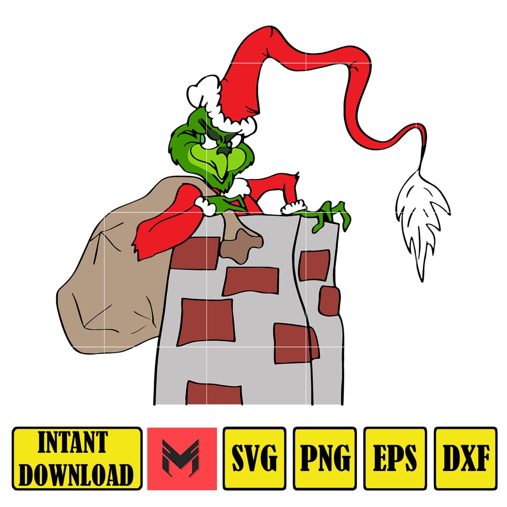 Grinch Svg, Grinch Christmas Svg, Grinch Clipart Files, Cricut and Silhouette Files Digital File (74).jpg