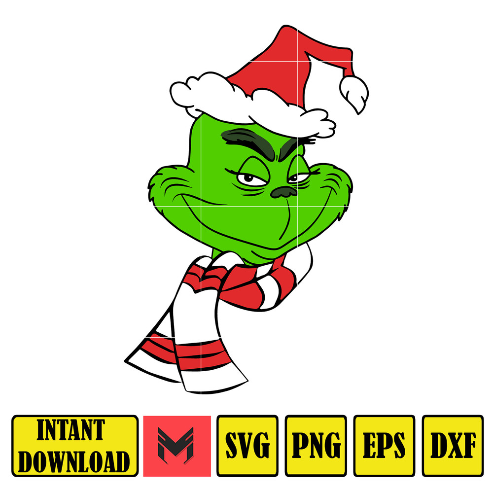 Grinch Svg, Grinch Christmas Svg, Grinch Clipart Files, Cricut and Silhouette Files Digital File (76).jpg