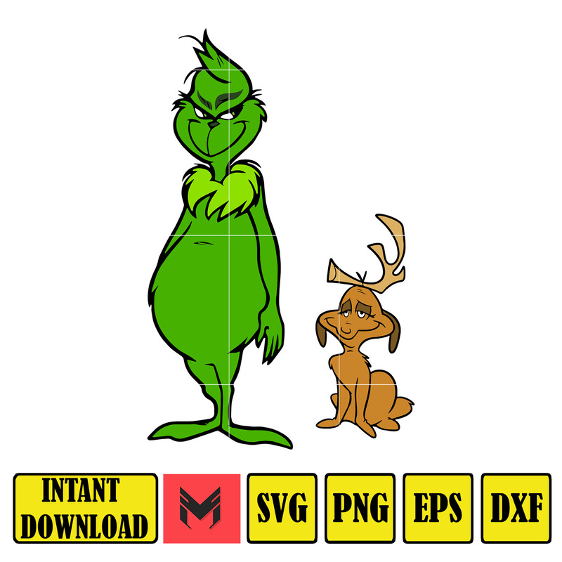 Grinch Svg, Grinch Christmas Svg, Grinch Clipart Files, Cricut and Silhouette Files Digital File (77).jpg