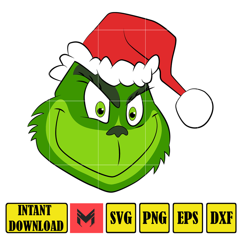 Grinch Svg, Grinch Christmas Svg, Grinch Clipart Files, Cricut and Silhouette Files Digital File (78).jpg