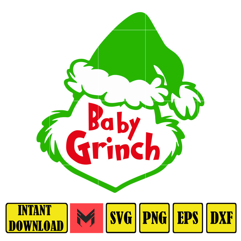 Grinch Svg, Grinch Christmas Svg, Grinch Clipart Files, Cricut and Silhouette Files Digital File (80).jpg