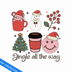 jingle all the way retro christmas png