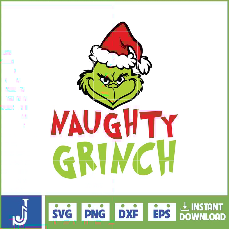 Grinch Svg, Grinch Christmas Svg, Grinch Clipart Files, Cricut and Silhouette Files Digital File (169).jpg