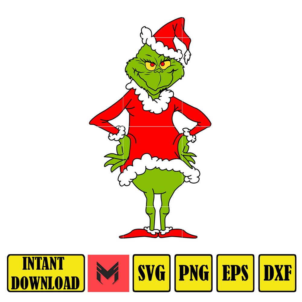 Grinch Svg, Grinch Christmas Svg, Grinch Clipart Files, Cricut and Silhouette Files Digital File (9).jpg