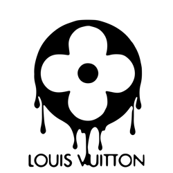 louis vuitton flower drip logo, louis vuitton logo svg, flower logo svg, brand logo svg, fashion brand svg, cut file