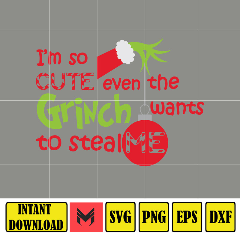 Grinch Svg, Grinch Christmas Svg, Grinch Clipart Files, Cricut and Silhouette Files Digital File (138).jpg