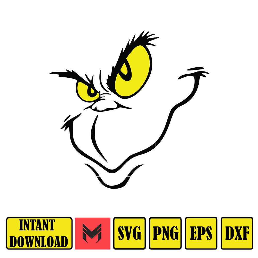 Grinch Svg, Grinch Christmas Svg, Grinch Clipart Files, Cricut and Silhouette Files Digital File (146).jpg
