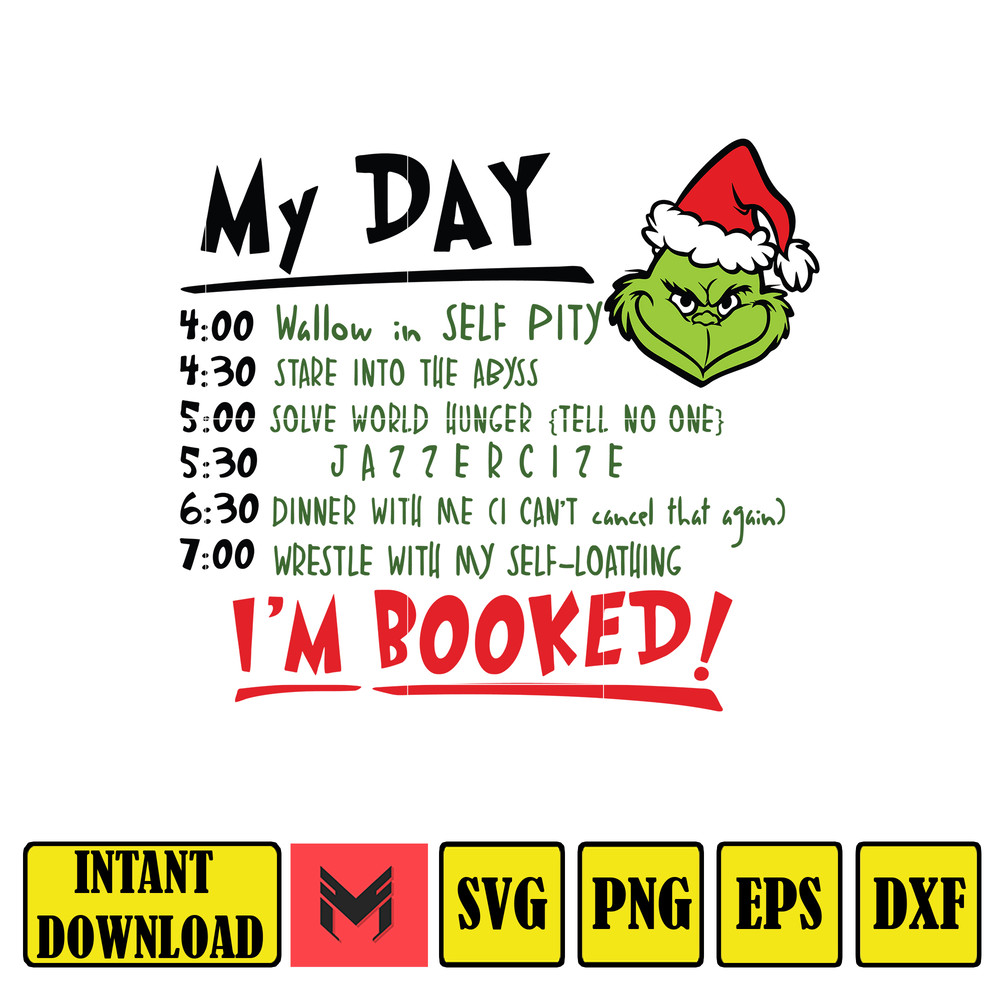 Grinch Svg, Grinch Christmas Svg, Grinch Clipart Files, Cricut and Silhouette Files Digital File (176).jpg