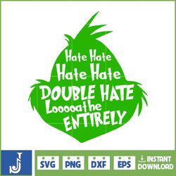 grinch svg, grinch christmas svg, grinch clipart files, cricut and silhouette files digital file (45)