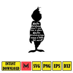 grinch svg, grinch christmas svg, grinch clipart files, cricut and silhouette files digital file (190)