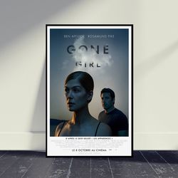 gone girl movie canvas wall art, room decor, home decor, art canvas for gift, vintage movie canvas, movie print
