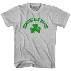 huntington beach shamrock womens cotton t-shirt