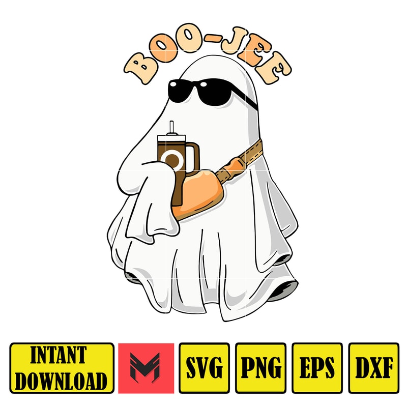 Boo-Jee Stanley Tumbler Inspired Ghost Svg Fall Sublimation Design For T-Shirt Printing Sticker Spooky Halloween PNG (2).jpg