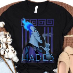 disney hercules hades geometric portrait graphic shirt, disney family matching shirt, walt disney world shirt, disneylan
