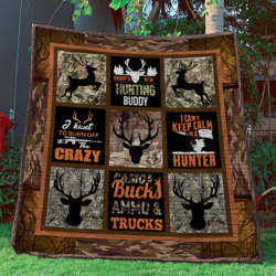hunting buddy fleece blanket | adult 60&21580 inch | youth 45&21560 inch | colorful | bk3638