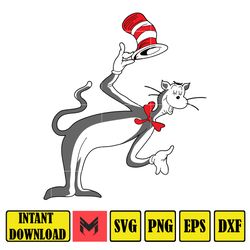 dr seuss svg layered item, dr. seuss quotes cat in the hat svg clipart, cricut, cat and the hat (100)