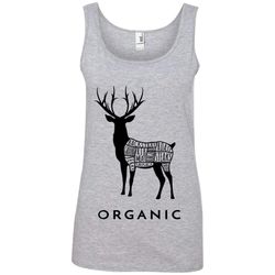 agr hunting deer is organic cuts of meat for hunters ringspun tank top