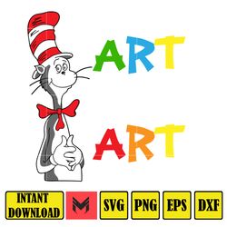 dr seuss svg layered item, dr. seuss quotes cat in the hat svg clipart, cricut, cat and the hat (111)
