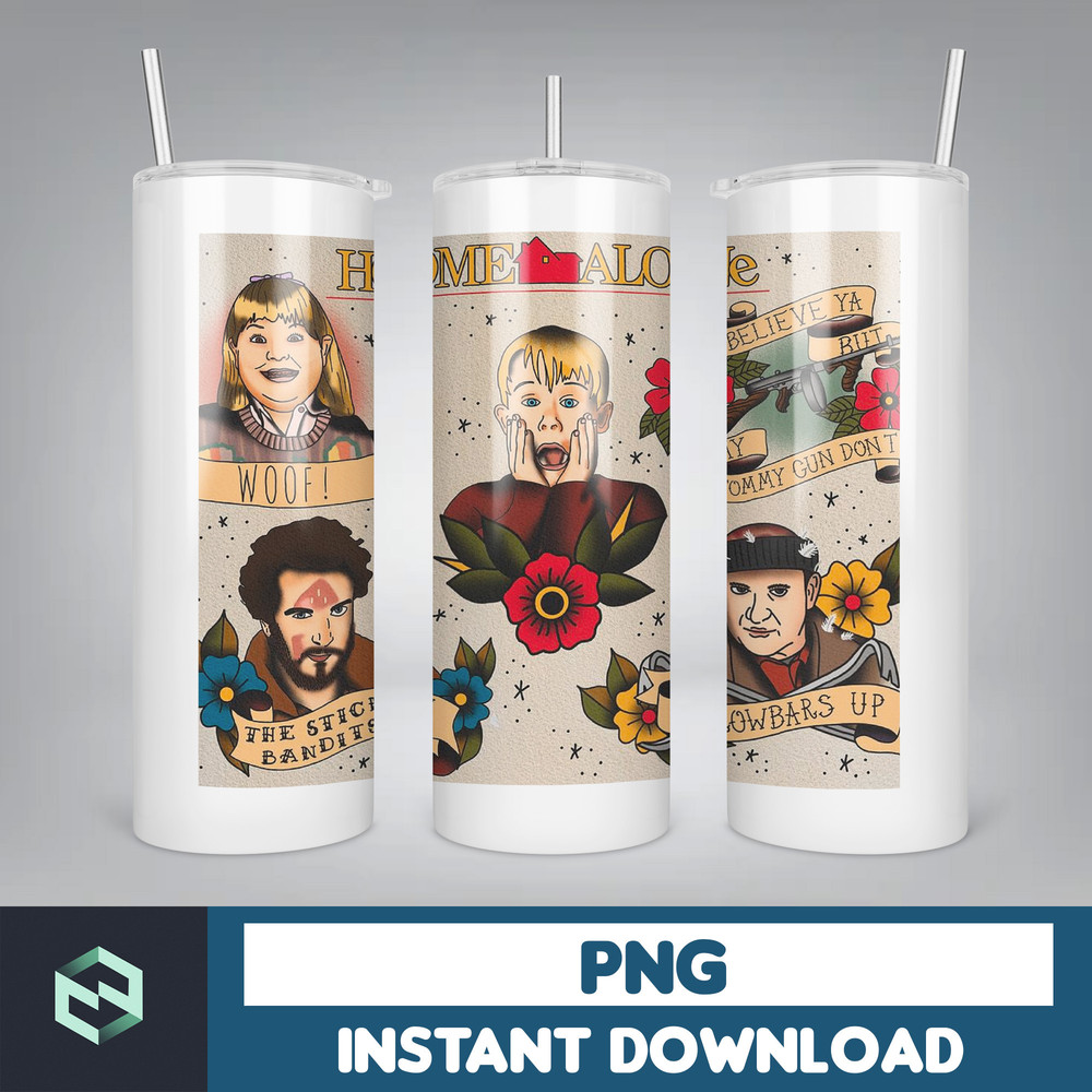 Merry Christmas Movie 20oz Tumbler Png, Retro Merry Christmas 20oz Skinny Tumbler, Xmas Movie Tumbler Png (1).jpg