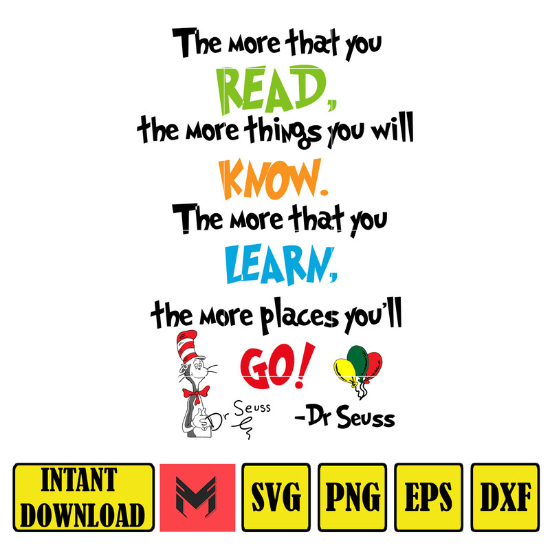 Dr Seuss Svg Layered Item, Dr. Seuss Quotes Cat In The Hat Svg Clipart, Cricut, Cat And The Hat (120).jpg