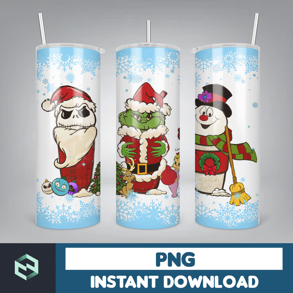 Merry Christmas Movie 20oz Tumbler Png, Retro Merry Christmas 20oz Skinny Tumbler, Xmas Movie Tumbler Png (2).jpg