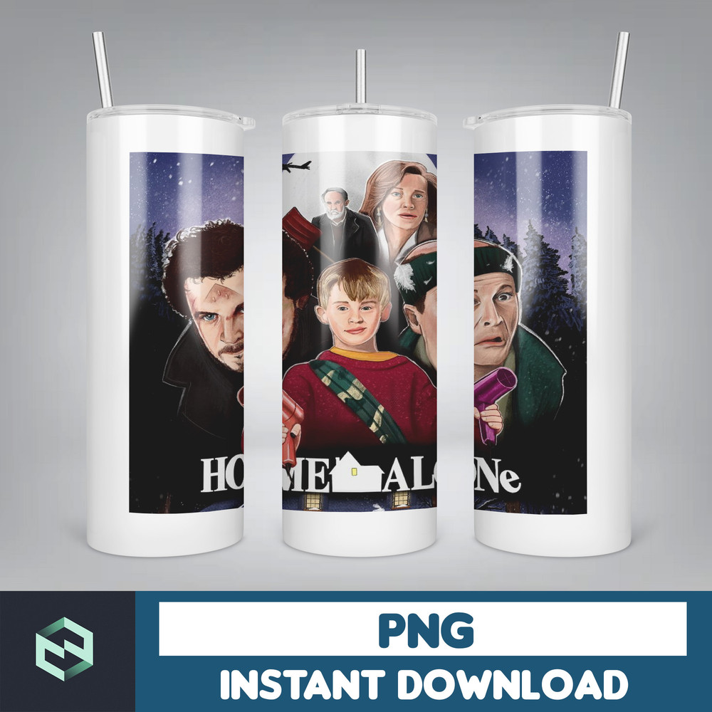 Merry Christmas Movie 20oz Tumbler Png, Retro Merry Christmas 20oz Skinny Tumbler, Xmas Movie Tumbler Png (7).jpg