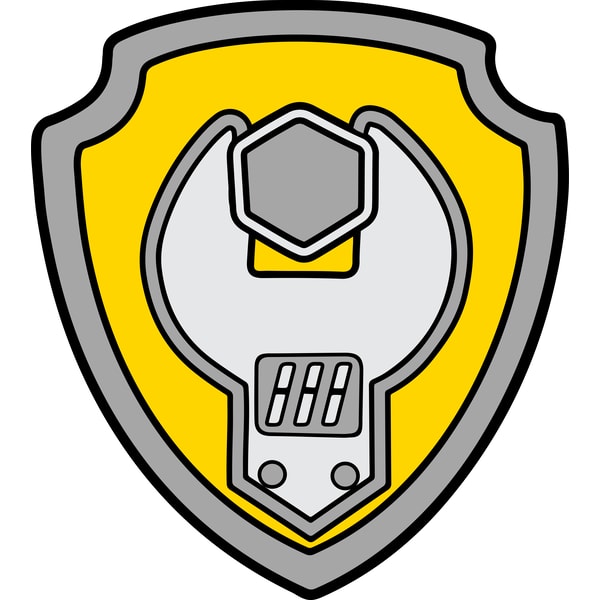 Rubble Name Tag Rubble Badge Svg, Paw patrol Svg, Paw patrol logo Svg, Paw p | Inspire ...