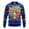 MLB Toronto Blue Jays 12 Grinch All Over Print Ugly Hoodie 3D Zip Hoodie 3D Ugly Christmas Sweater 3D Fleece Hoodie